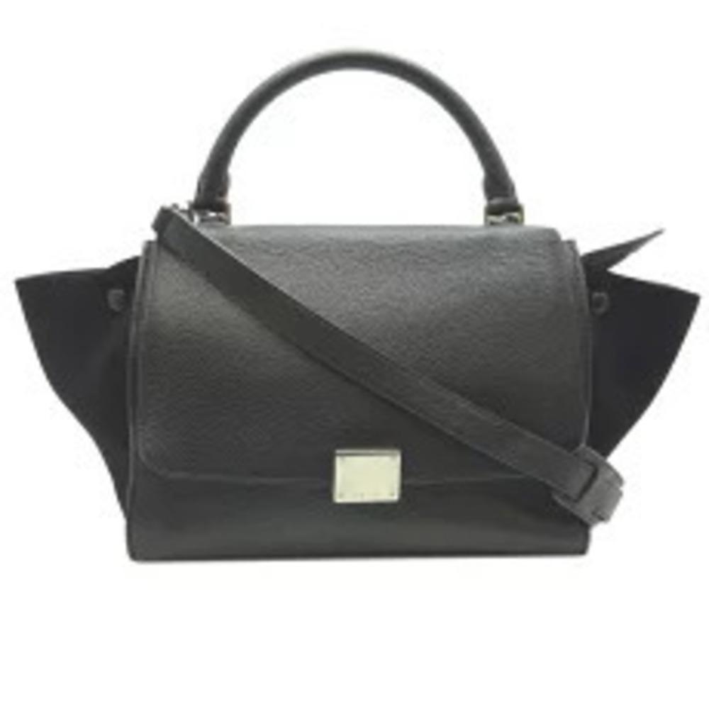 Celine Trapeze Handbag Calfskin Black